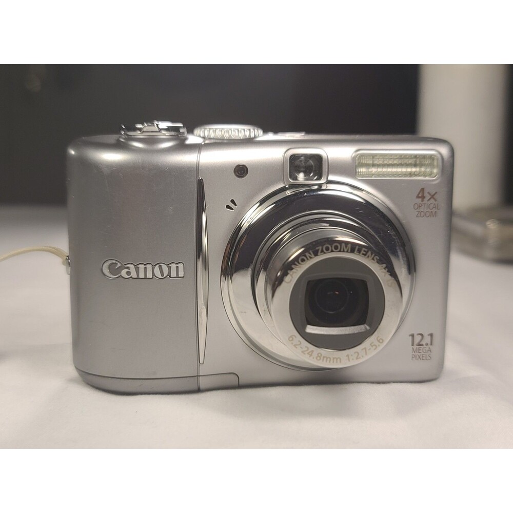 Canon PowerShot A1100 IS 12.1MP Silver Digital Camera 4x Optical Zoom